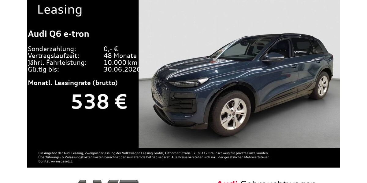 Audi Q6 e-tron 8.860 km 50.780 &euro; Borna 04552