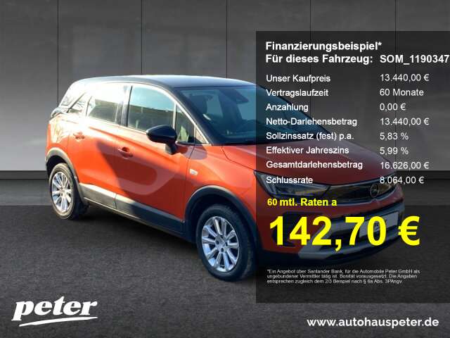 Opel Crossland 88.856 km 13.440 &euro; Merseburg (Saale) 06217