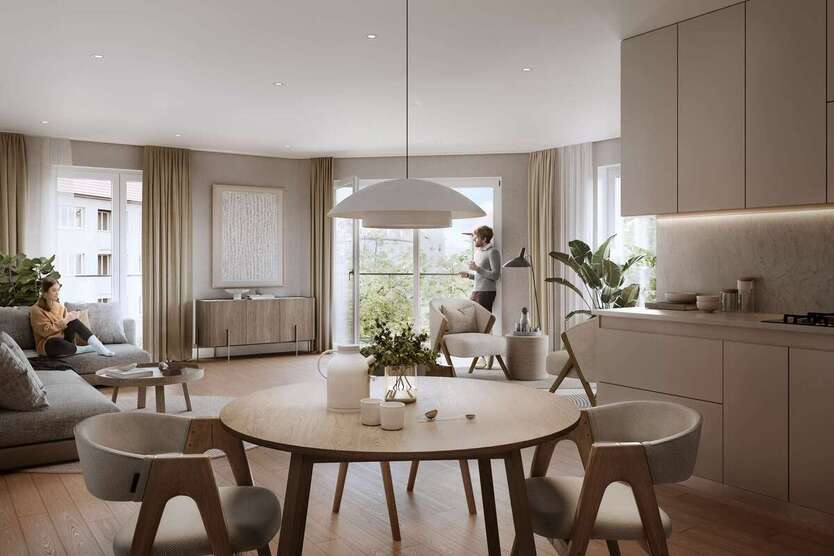 Neubauprojekt in der beliebten Südvorstadt: Eigentumswohnung im 5. OG mit 4 Zimmern 4 zimmer