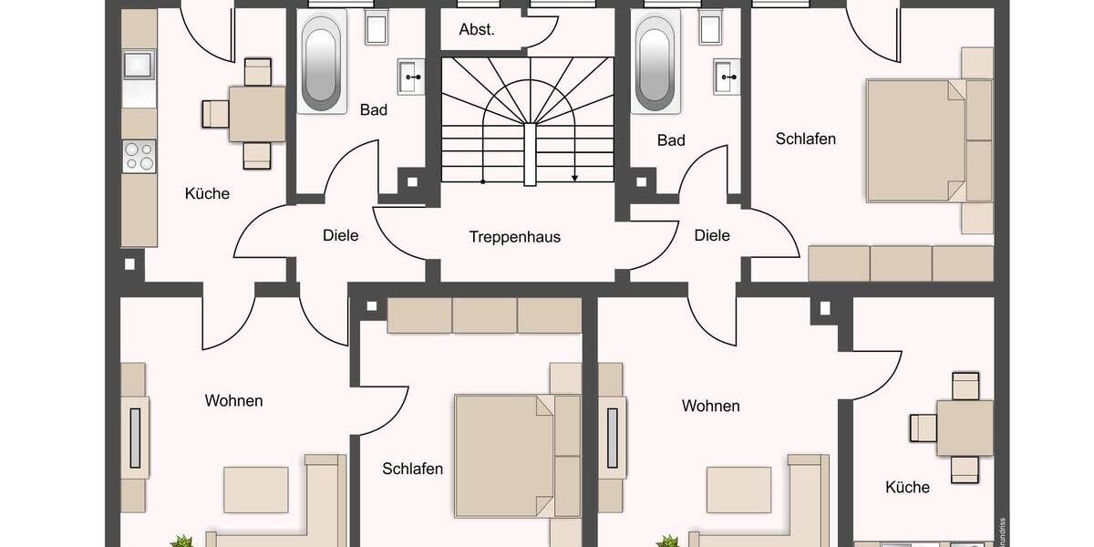 Mehrfamilienhaus, Wohnhaus Leipzig Anger-Crottendorf - 3 Zimmer, 937 m&sup2;, 1.690.000&euro; | Angebot:19299879