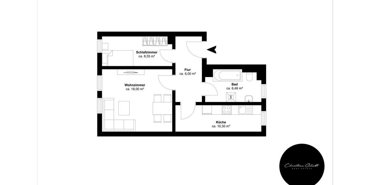 +++ 2-Raum-Wohnung in Leipzig Stötteritz +++ WG geeignet +++ TOP saniert 2 zimmer
