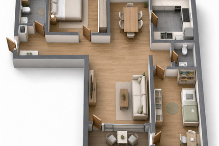 Wohnung Leipzig Altwest - 3 Zimmer, 76 m&sup2;, 227.000&euro; | Angebot:26607272