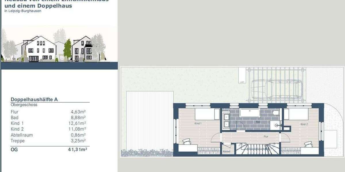 Wir bauen für Sie! - Stadtnah & Naturverbunden: Exklusive Doppelhaushälfte in Burghausen 4 zimmer