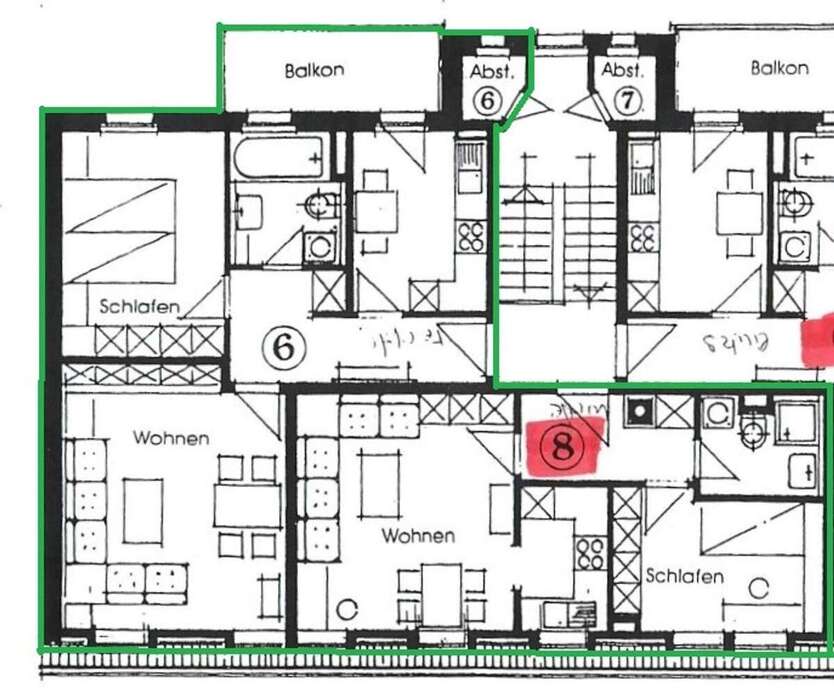 +++ Gohlis Süd - 4 - Zimmer - 2 - Bäder - Balkon +++ 4 zimmer