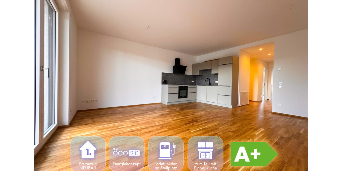 *** Exklusiver ERSTBEZUG * Neubau * 3 Zimmer * ENERGIEKONZEPT* EBK *** 3 zimmer