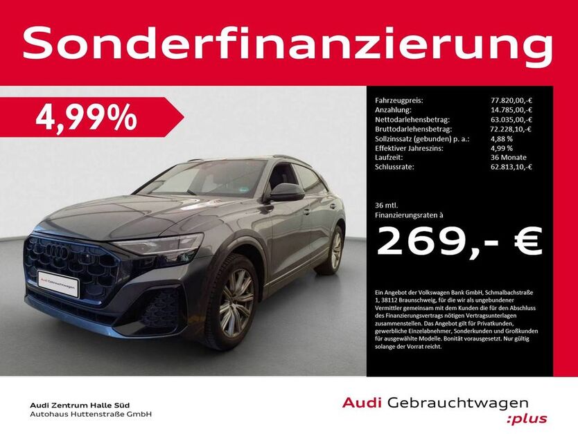 Audi Q8 27.988 km 76.420 € Halle (Saale) 06110