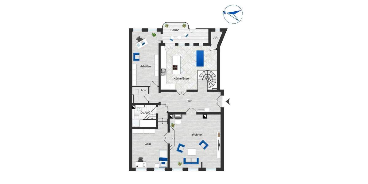 Etagenwohnung Leipzig Zentrum-Nordwest - 4 Zimmer, 177 m&sup2;, 950.000&euro; | Angebot:25684292