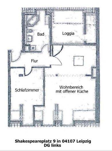 Dachgeschoßwohnung Leipzig Mitte - 2 Zimmer, 80 m&sup2;, 290.000&euro; | Angebot:26481786