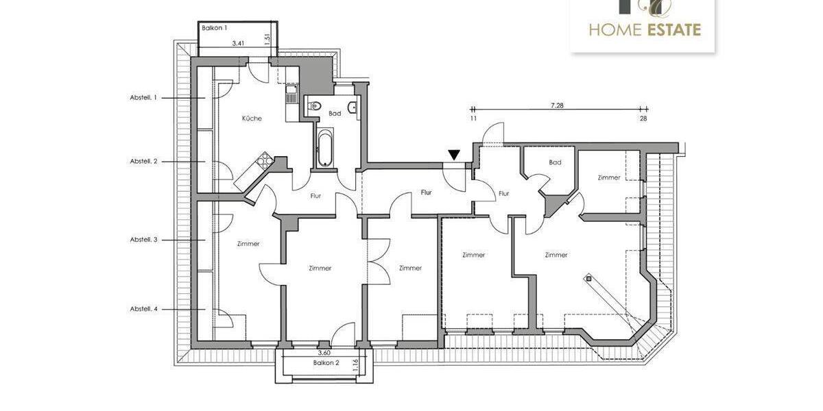 Etagenwohnung Leipzig Plagwitz - 6 Zimmer, 170 m&sup2;, 675.000&euro; | Angebot:26904483