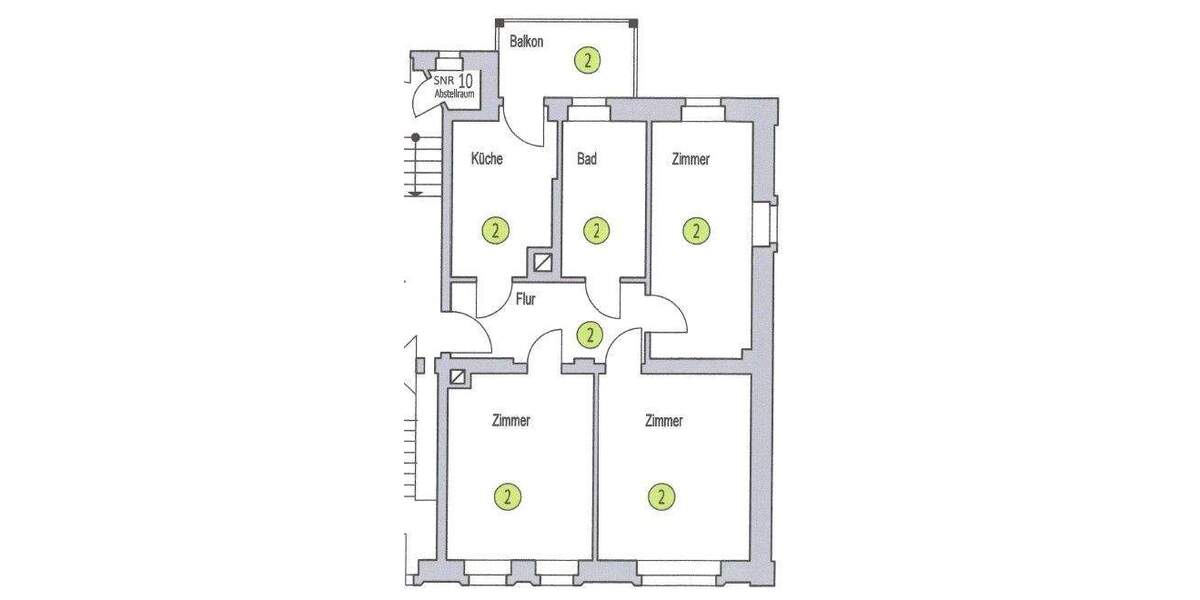 Etagenwohnung Markkleeberg - 3 Zimmer, 82 m&sup2;, 313.500&euro; | Angebot:25682738
