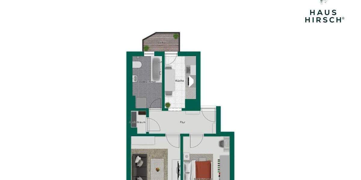 Etagenwohnung Leipzig Gohlis-Mitte - 2 Zimmer, 68 m&sup2;, 175.000&euro; | Angebot:25824967