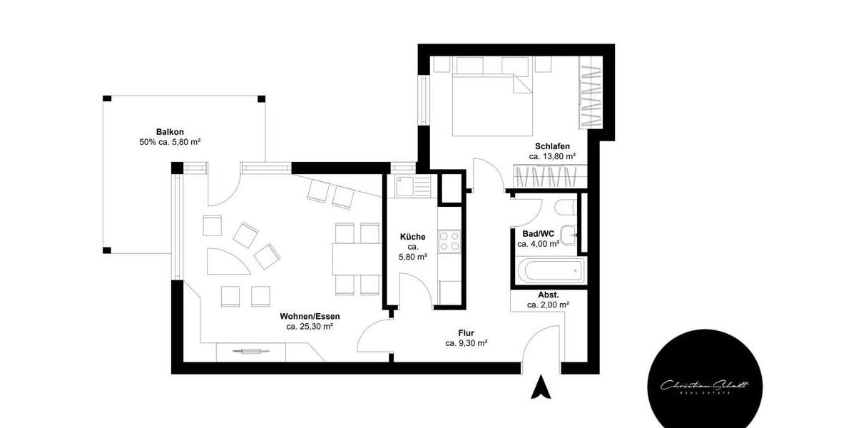 Etagenwohnung Markkleeberg Markkleeberg-Ost - 2 Zimmer, 66 m&sup2;, 700&euro; | Angebot:25773660