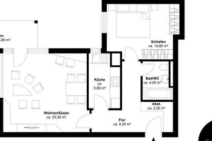 Wohnung Markkleeberg Markkleeberg-Ost - 2 Zimmer, 66 m&sup2;, 700&euro; | Angebot:25773660