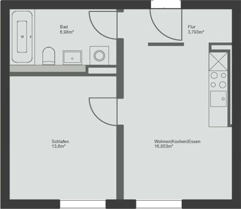Modernes Wohnen in Leipzig-Stötteritz 2 zimmer