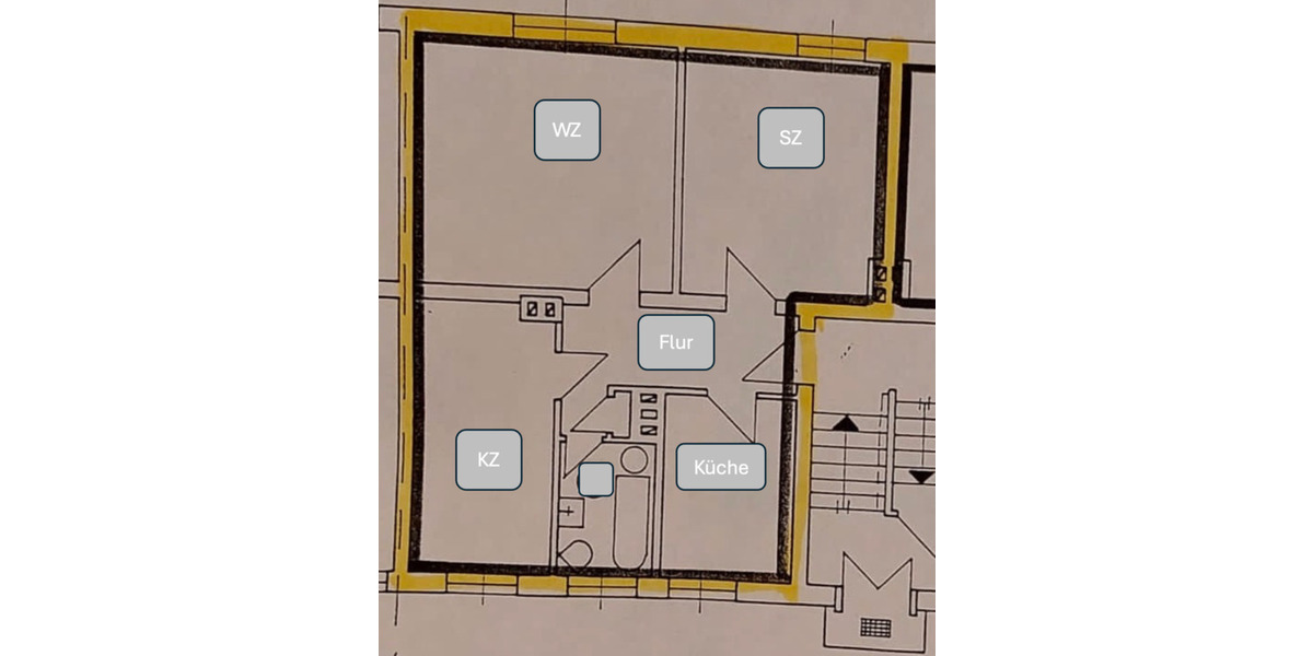 Erdgeschoßwohnung Hohenmölsen - 3 Zimmer, 59 m&sup2;, 700&euro; | Angebot:24626963
