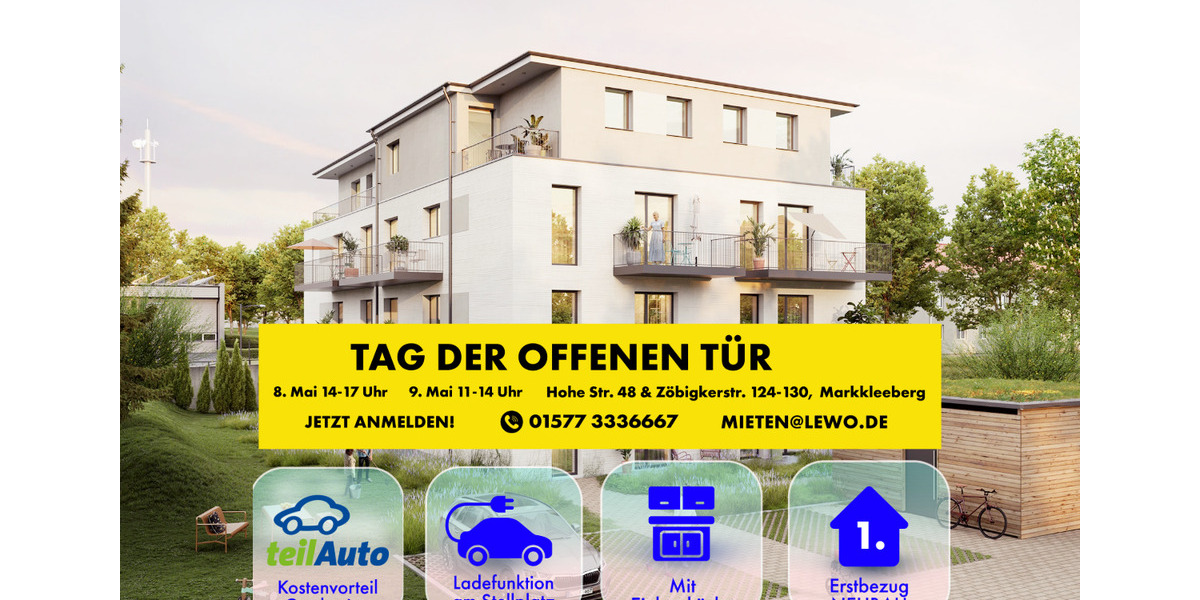 Etagenwohnung Markkleeberg - 2 Zimmer, 44 m&sup2;, 788&euro; | Angebot:26269515