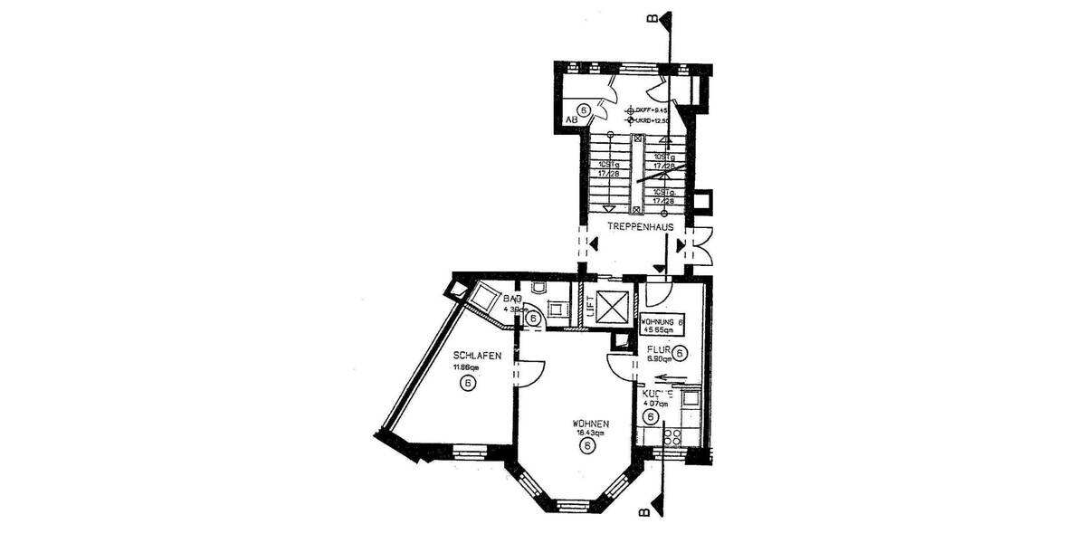 Etagenwohnung Leipzig Gohlis-Mitte - 2 Zimmer, 45 m&sup2;, 116.000&euro; | Angebot:26909933