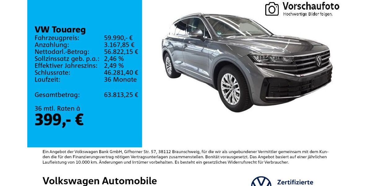 VW Touareg 14.520 km 57.920 &euro; Leipzig 04178