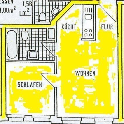 Top - 2 Zi-Whg. mit Einbauküche und schönem Mietergarten!
