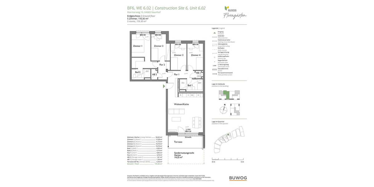 Etagenwohnung Naunhof - 5 Zimmer, 119 m&sup2;, 568.000&euro; | Angebot:26003120