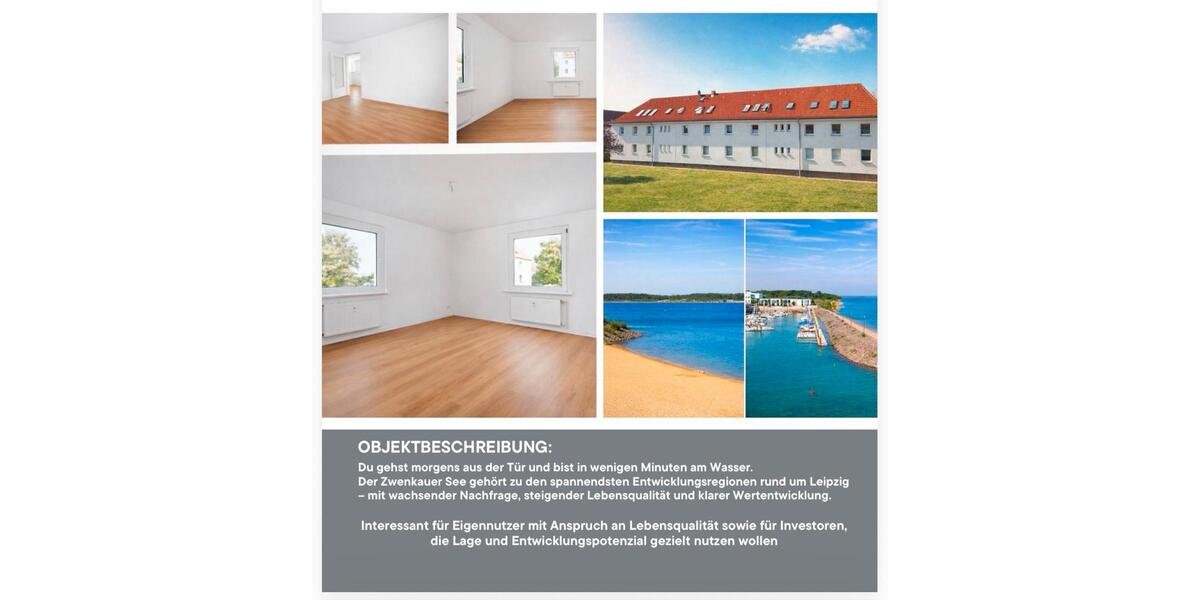 Etagenwohnung Zwenkau - 4 Zimmer, 61 m&sup2;, 155.000&euro; | Angebot:26503247