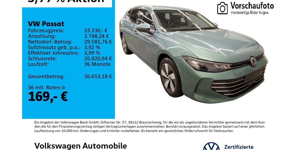 VW Passat 10.974 km 32.860 &euro; Leipzig 04178