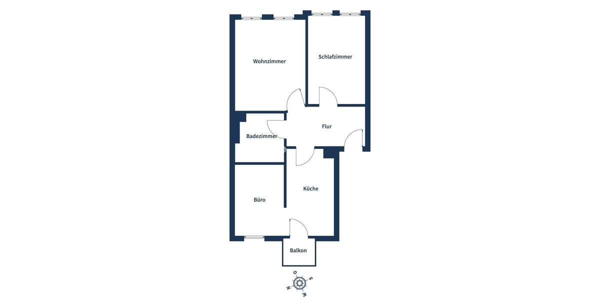 Etagenwohnung Leipzig Schönefeld-Abtnaundorf - 3 Zimmer, 62 m&sup2;, 125.000&euro; | Angebot:25836436