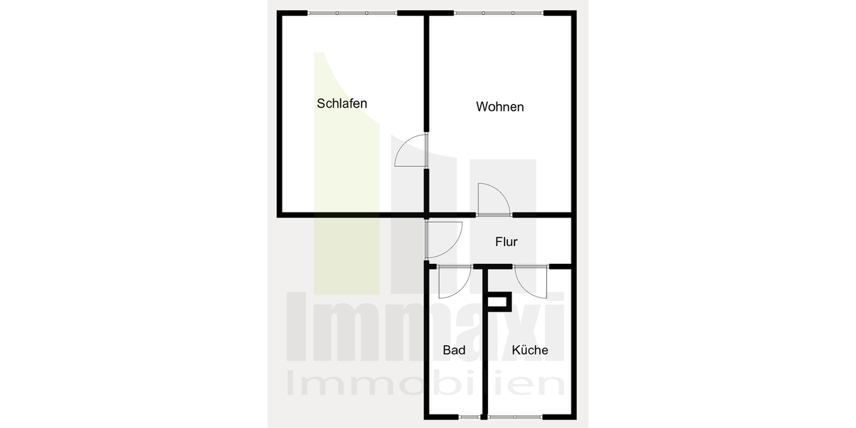 2 RAUM + MARIENBRUNN + LAMINAT + KÜCHE + 4. OG + AB MAI VERFÜGBAR - Etagenwohnung Leipzig Marienbrunn | Angebot:25753452
