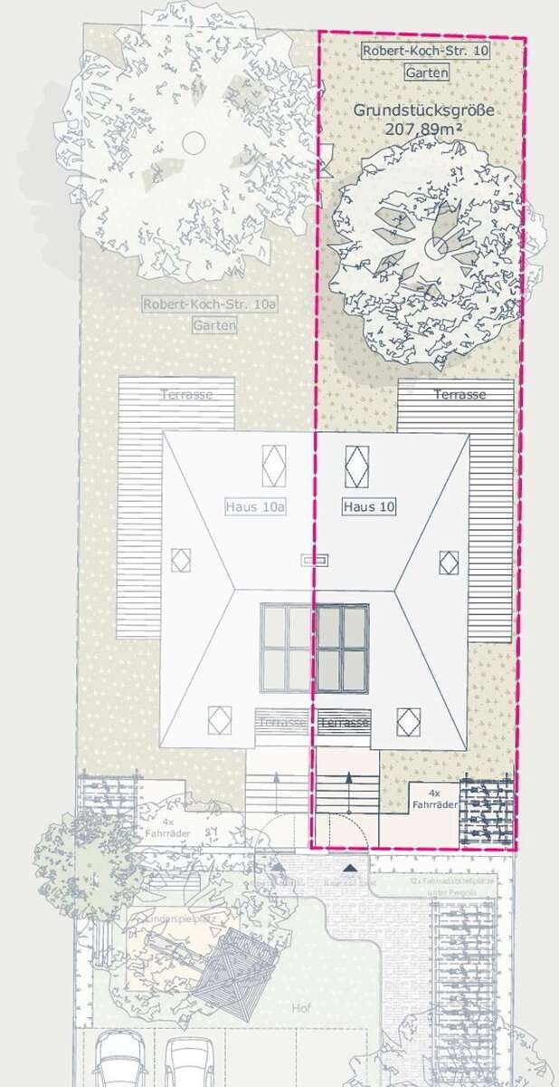 Exklusiv Doppelhaushälfte über 3 Etagen mit Terrasse und Garten 5 zimmer