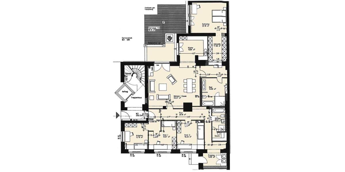 Etagenwohnung Leipzig Südvorstadt - 5 Zimmer, 212 m&sup2;, 2.332&euro; | Angebot:26474731