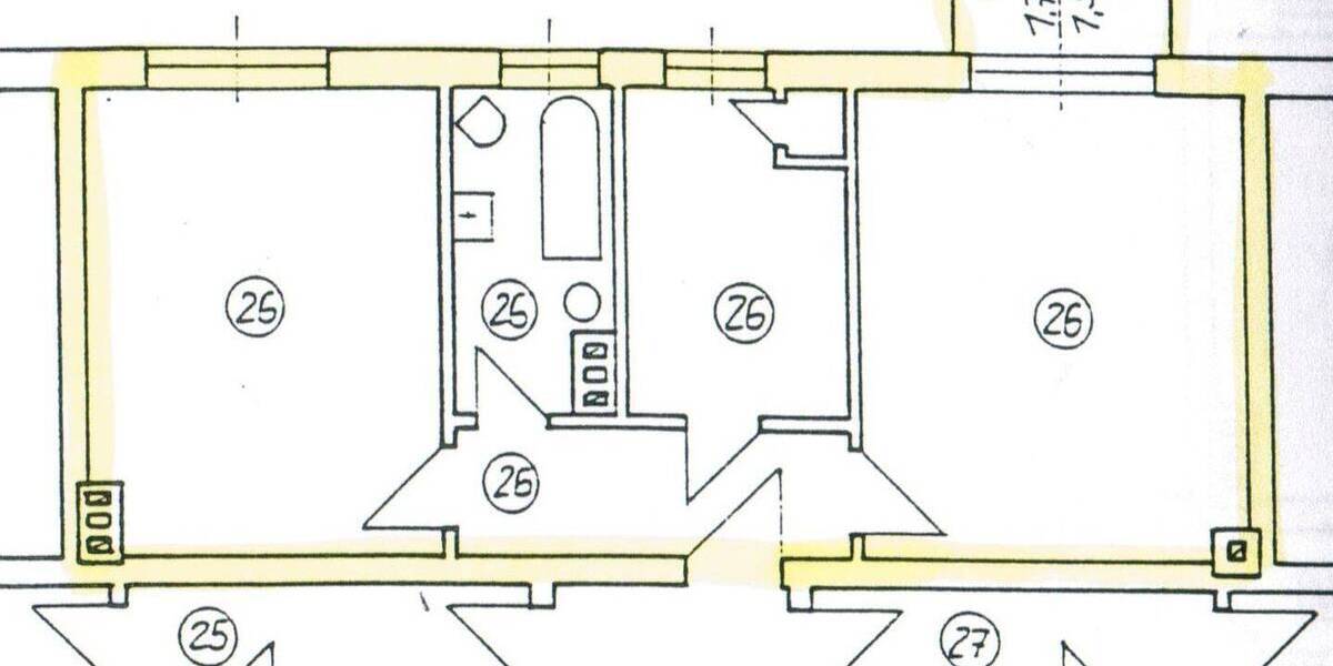Etagenwohnung Hohenmölsen - 2 Zimmer, 47 m&sup2;, 250&euro; | Angebot:26450237