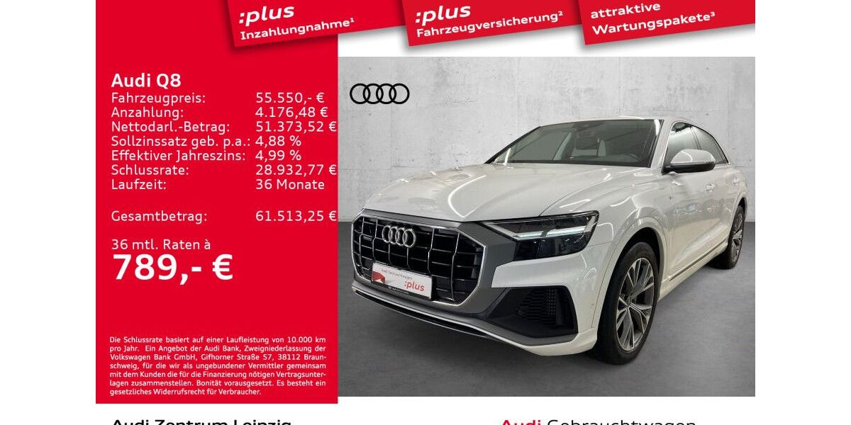 Audi Q8 55.599 km 53.780 &euro; Leipzig 04129