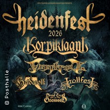 Heidenfest 2026 - Korpiklaani, Moonsorrow, Heidevolk, Trollfest and more 10.01.2026 HELLRAISER