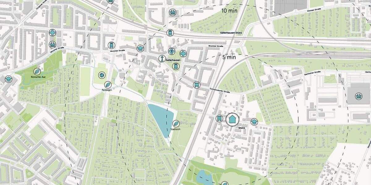 Etagenwohnung Leipzig Sellerhausen-Stünz - 3 Zimmer, 78 m&sup2;, 394.100&euro; | Angebot:25692227