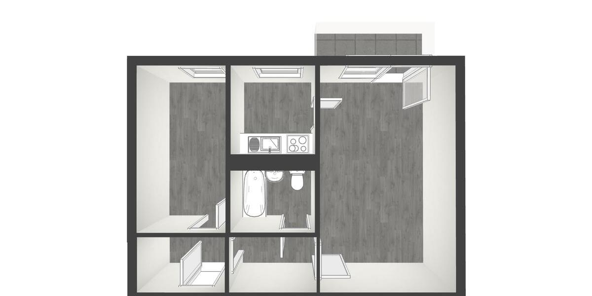 Etagenwohnung Leipzig Lausen-Grünau - 2 Zimmer, 47 m&sup2;, 400&euro; | Angebot:26296757