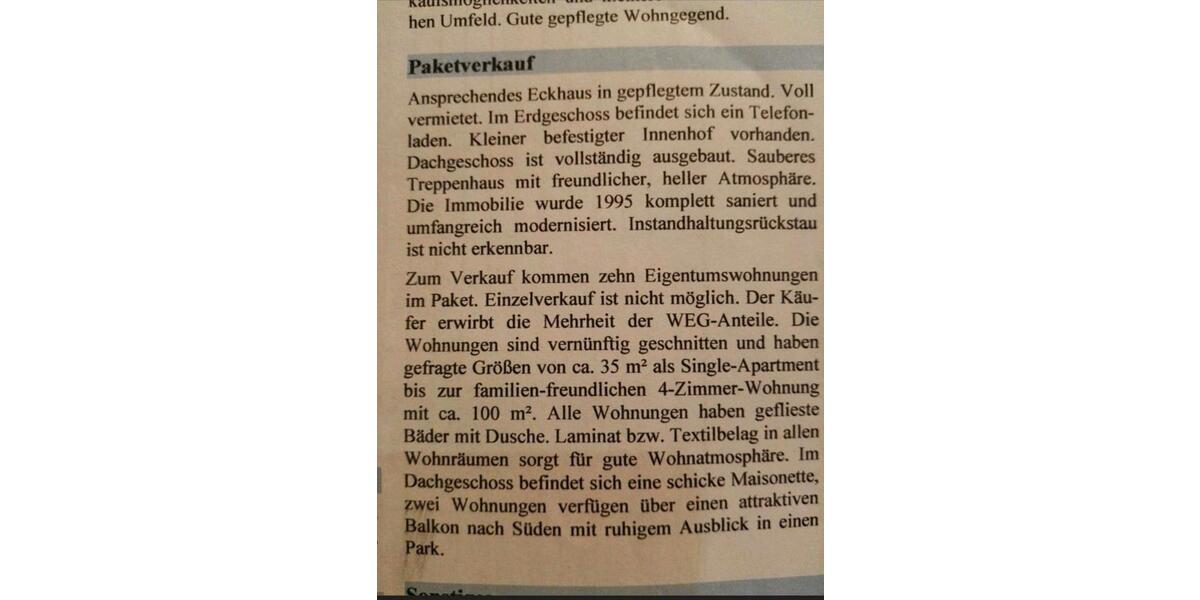 Etagenwohnung Merseburg - 32 Zimmer, 831 m&sup2;, 765.000&euro; | Angebot:26255964