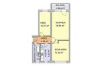 Etagenwohnung Sandersdorf-Brehna Brehna - 3 Zimmer, 61 m&sup2;, 390&euro; | Angebot:26338186