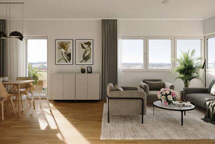 Glücklich wohnen im Eigentum! Neubauwohnung mit 3 Zimmern und großem Balkon in zentraler Lage 3 zimmer