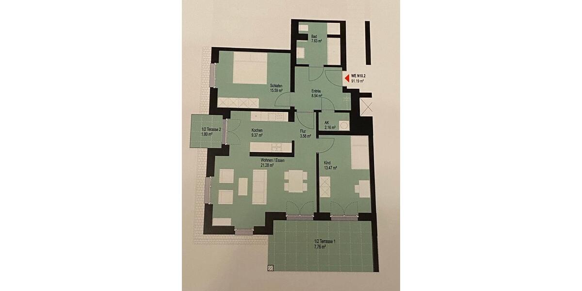 Erdgeschoßwohnung Leipzig Südost - 3 Zimmer, 92 m&sup2;, 478.000&euro; | Angebot:26425455