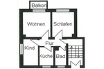 Moderne helle 3 ZKB Wohnung mit EBK + Balkon in Eilenburg zimmer