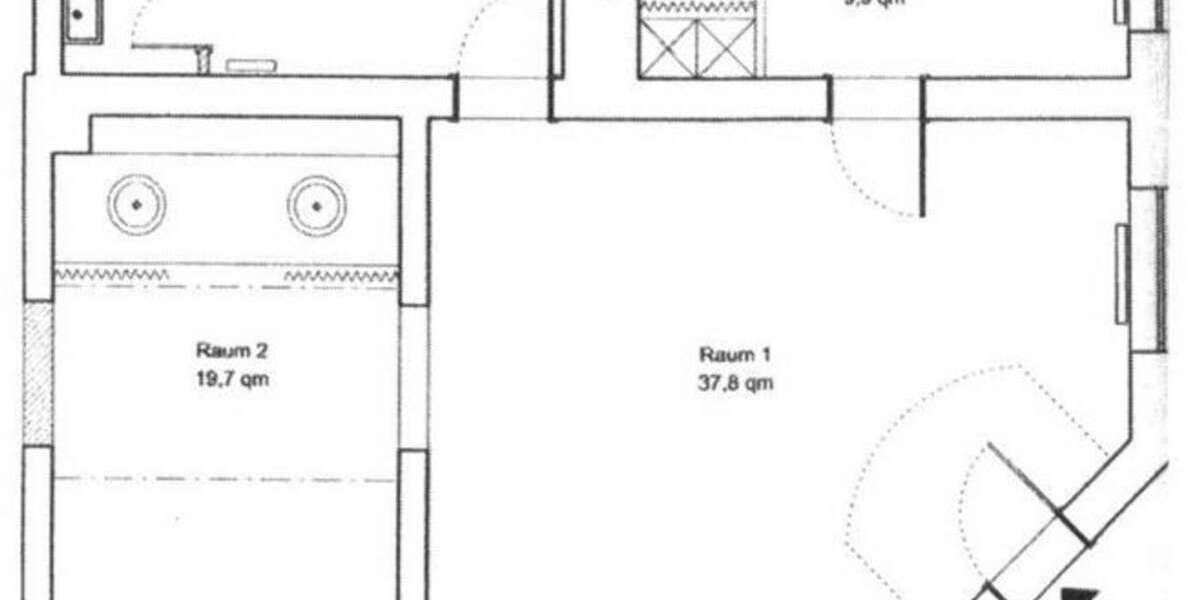 Erweiterung möglich! Büro- Praxiseinheit mit 77m² im Waldstraßenviertel! 3 zimmer
