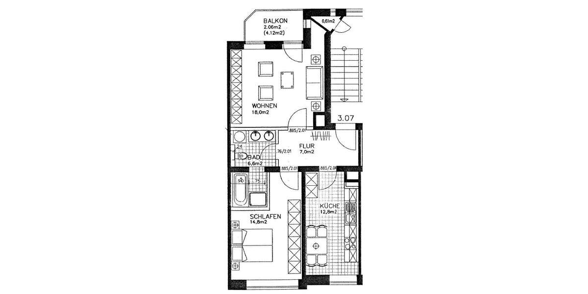 Charmante 2-Raumwohnung in denkmalgeschütztem Mehrfamilienhaus in Stötteritz 2 zimmer
