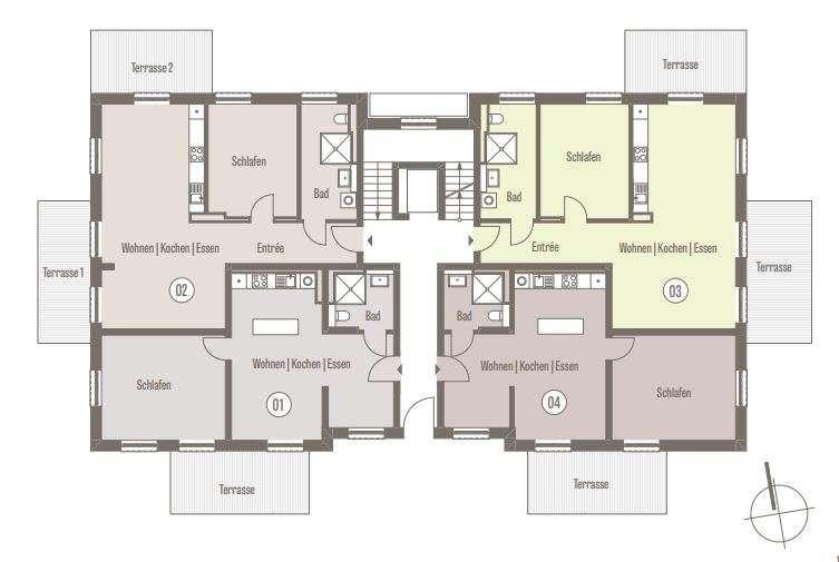 Erdgeschoßwohnung Leipzig Altwest - 2 Zimmer, 67 m&sup2;, 1.005&euro; | Angebot:26479910