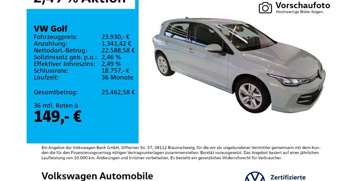 VW Golf 4.661 km 23.930 &euro; Leipzig 04277