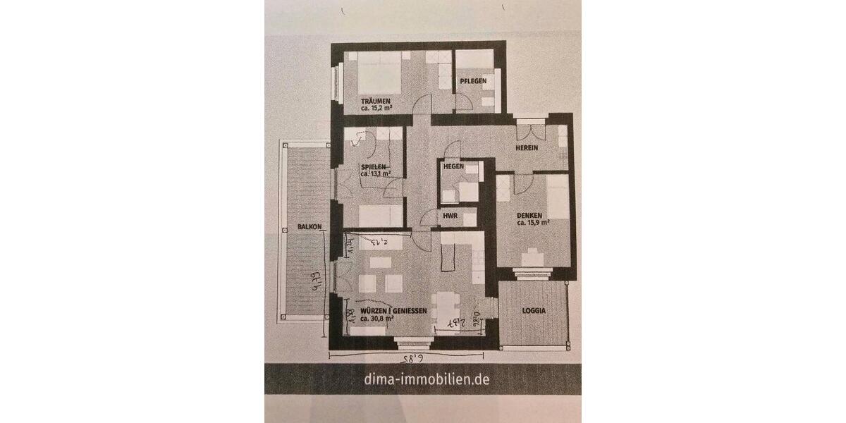 Etagenwohnung Leipzig Südost - 4 Zimmer, 116 m&sup2;, 1.860&euro; | Angebot:26394886