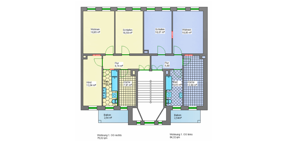 Traumhafte Wohnung in Plagwitz | Fußbodenheizung | Süd-Balkon | Parkett 6 zimmer