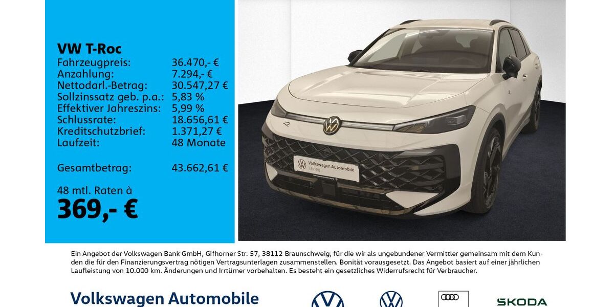 VW T-Roc 5.500 km 36.470 &euro; Leipzig 04277