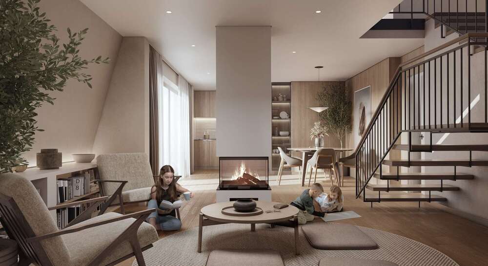 129 m² große DG-MaisonetteWohnung mit einmaligem Dachgarten in der Südvorstadt. Neubau KfW 40