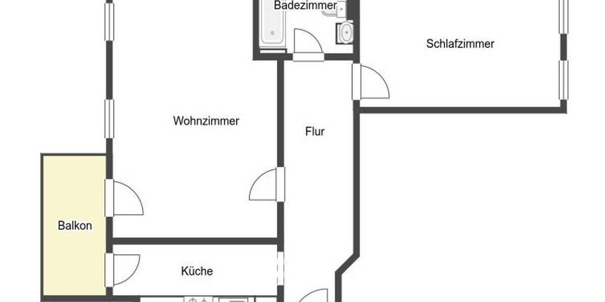 Etagenwohnung Leipzig Kleinzschocher - 2 Zimmer, 66 m&sup2;, 220.000&euro; | Angebot:26699575