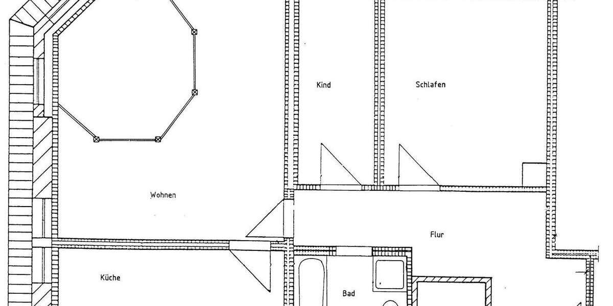 Etagenwohnung Leipzig Südvorstadt - 3 Zimmer, 68 m&sup2;, 580&euro; | Angebot:26438878